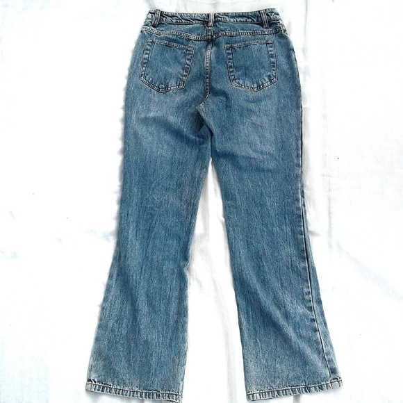 Newport News Jeans Newport News Medium Acid Wash Lace Bootcut Jeans